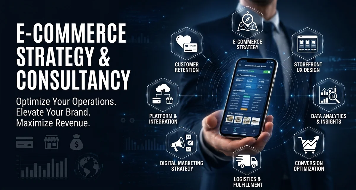 Ecommerce strategy and consultancy — storefront UX, platform integration, logistics, conversion optimization
